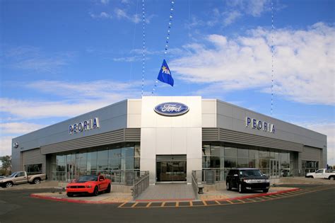 Ford peoria - Thursday 7:30am-9pm. Friday 7:30am-9pm. Saturday 7am-9pm. Sunday 9am-7pm. If you are looking for the Ford Shelby Truck, visit Peoria Ford, Arizona’s only authorized Shelby Truck dealer. For more information, stop by our Ford dealership in Peoria and test drive a Ford Shelby Truck today!